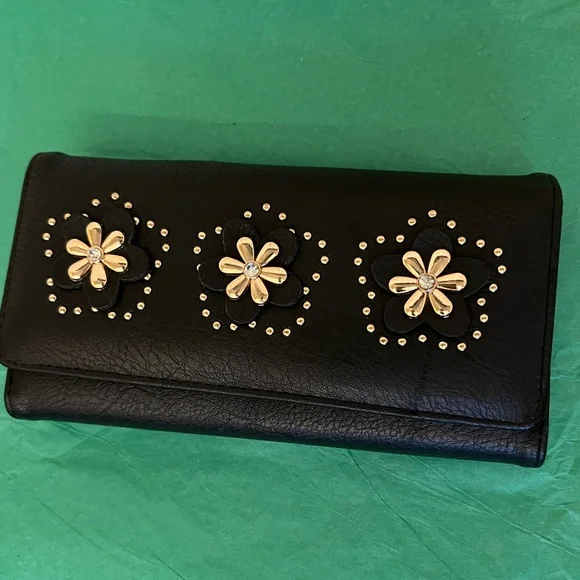 NWOT  Floral-Accent Women’s Wallet - Picture 2 of 5